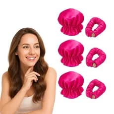 Kit  3 Mini Modelador de Cachos em Cetim | Ondas Sem Calor | Heatless Curl