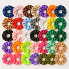 2 Peças De Laços De Cabelo De Cetim De Seda Para Mulheres Elásticos Macios Sem Crosta