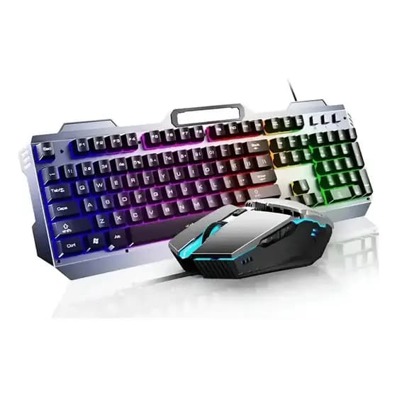 Kit Gamer Exbom BK-G3000 - Teclado e Mouse RGB com Iluminação LED, Ajuste DPI e Acabamento em Metal - Gamer Profissional