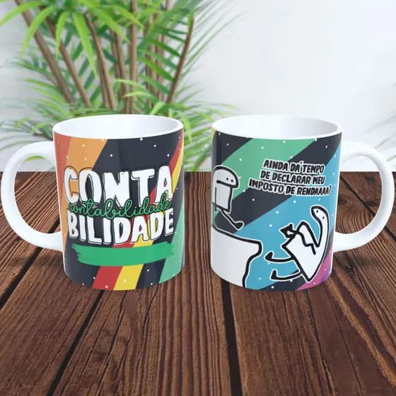 Caneca Flork para Profissionais de Contabilidade! Promoção Exclusiva + Envio Rápido em 24 horas!