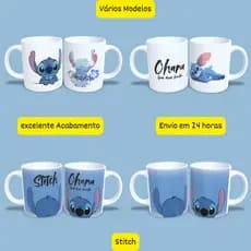 Caneca Stitch! Lilo & Stitch! Vários Modelos! Promoção Especial + Envio em 24 horas!