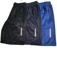 kit 2 Bermuda Short Adulto Esportivo Zíper no Bolso Refletivo