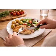Kit Talheres Mônaco 21 Peças Preto Talheres Inoxidáveis Talheres Jantar Modernos Design Sofisticado