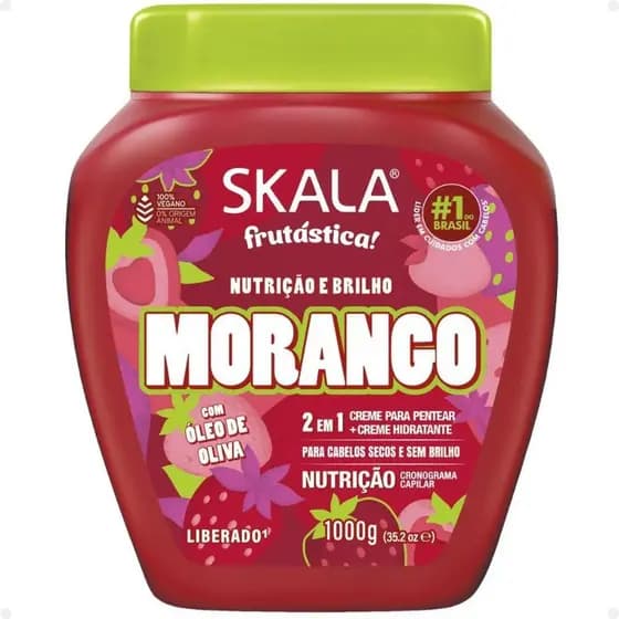 Creme de Tratamento Skala Frutástica 2 em 1 Morango 1kg