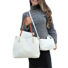 Kit 3 Peças Bolsa Feminina Estilo Tote – Elegância, Organização e Versatilidade