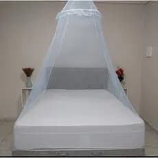 Mosquiteiro de Teto para Cama  Renda volta mundo Para  Cama de Queen -casal -solteiro Com Elástico