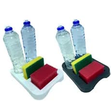 Organizador de Pia Com Porta Detergente Branco Ou Preto 1 Un