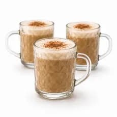 Jogo Xicaras Canecas Para Café 245 Ml 3 Peças Vidro