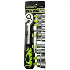 Kit Soquete 12 Pçs Ferramenta Prescott Resistente e Completo