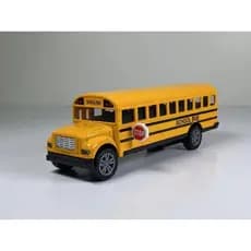Miniatura Onibus Escolar Americano De Metal Abre A Porta