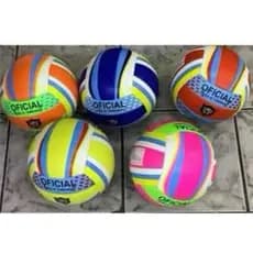 Conjunto de 5 bolas de vôlei de praia/quadra grandes (tamanho 5) - uma de cada cor enviada aleatoriamente.