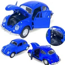 Miniatura Fusca De Metal Fusquinha Coleção Abre Porta E Capô
