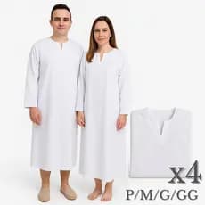 Beca para Batismo em Oxford - Kit com 04 Becas uma de cada tamanho (P-M-G-GG)