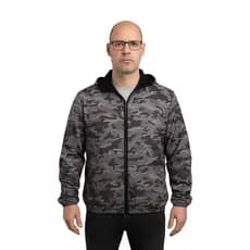Jaqueta Camuflada Impermeável com Elásticos e Zíper Até o Queixo - Corta Vento Inove Wear