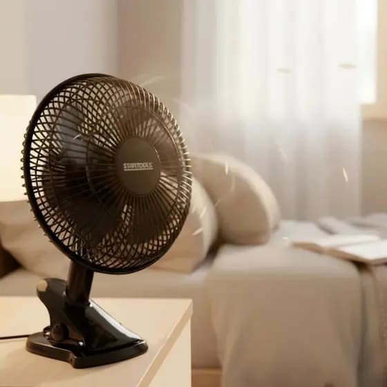 Ventilador de Mesa Portátil 127V com Oscilação Automática – Sortido
