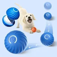 Bolinha Eletrônica Automática para Cachorro | Brinquedo Ativo Recarregável USB | Movimento Cor Aleatório GBT