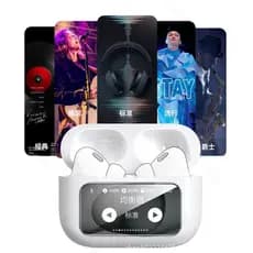 A9 PLUS Touch Screen ANC Fones de ouvido sem fio TWS com cancelamento de ruído Bluetooth 5.4 Cancelamento de ruído ativo