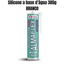 Silicone Almaflex a base d’água 305g - COR: BRANCO - Almata Química