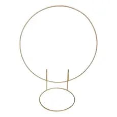 Arco De Mesa Redondo Dourado Festa Bexiga Mini 50cm