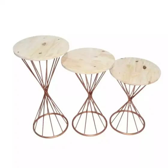Trio de Mesa Torcido para festa decoração em Geral