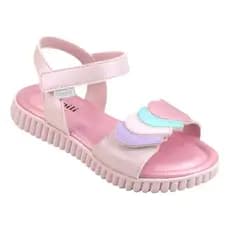 Sandália infantil menina  Candy Pampili Papete Corações