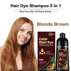 Shampoo Cor Cabelo Preto 3 Em 1 500ML Para Tintura Para Cabelo Profissional Shampoo Tintura Para Cabelos Brancos