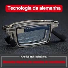 Óculos de leitura dobrável portátil quadro masculino feminino quadro de Metal quadrado Anti luz azul