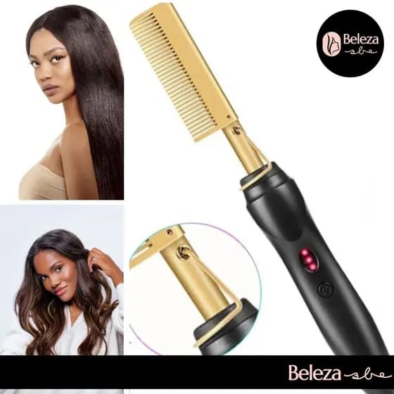 Prancha de Cabelo Portátil: Alisamento e Cachos com Tecnologia Cerâmica - Ferramenta Profissional para Viagens, Design A