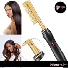 Prancha de Cabelo Portátil: Alisamento e Cachos com Tecnologia Cerâmica - Ferramenta Profissional para Viagens, Design A