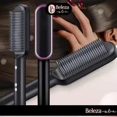 Escova Alisadora Bivolt 5 em 1 - Alisa, Hidrata, Modela, Alinha e Anti-Frizz 110V