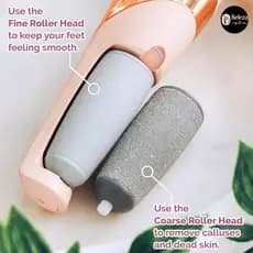 Lixador de Pé Elétrico - Esfoliador Tira Calos Pedicure Portátil Marisa Lixa Elimina Calo Usb