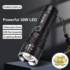 Lanterna Laser Branco Alta Potência 4500mAh Zoom Telescópico 3km Ultra-Longo Alcance