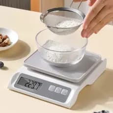 Balança Eletrônica Recarregável de Alta Precisão 0.1g 6kg Cozinha