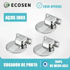 KIT 3/4/5/6  Prendedor Porta Magnético Redondo Ultra Fino Aço 304 Inoxidável Prateado