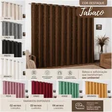 Cortina  Jacquard Luxo Sala e Quarto tamanhos variados – Alta Qualidade e Elegância