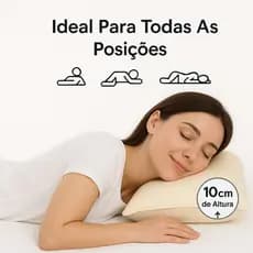 Travesseiro NASA 70x40x10 Ortopédico Anatômico Anti Estresse Sono Confortável Alta Qualidade