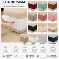 Saia Box 180 Fios Ponto Palito vários tamanhos– Toque Macio, Ajuste Perfeito e Design Sofisticado