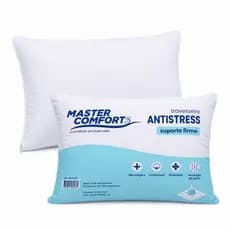 Travesseiro Antistress 65x45 Premium Fios de Carbono Suporte Firme Ortopédico Antiestático Relaxante