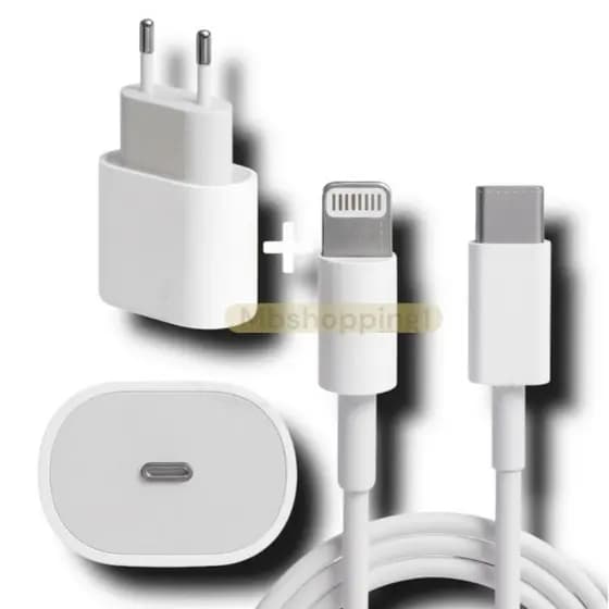 Kit Carregador Turbo 35w Lightning Carregamento Rápido 1M