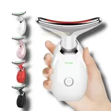 Massageador Facial Elétrico Golfinho com Fototerapia LED – Efeito Lifting e Anti-idade Facil Potente