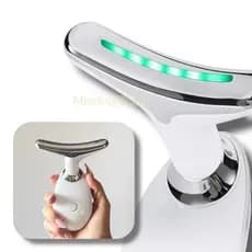 Massageador Golfinho com LED para Rejuvenescimento Facial Anti-Idade Fototerapia Rejuvenescedor Leve