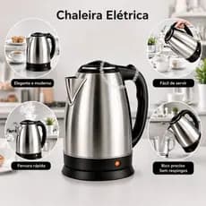 Chaleira Elétrica  Inox  Bivolt 110 v 220 v para Café Chá Aquecimento Rápido Cafeteira Chá Qualidade
