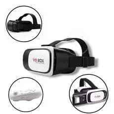 Óculos VR Box 2.0 Realidade + Controle Bluetooth para Celular Inteligente Todos Celulares Virtual 3D