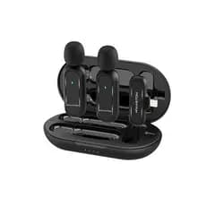 Microfone Lapela Sem Fio Duplo MK07/08 H‘Maston Microfone de Prender 2 em 1 para Lightning Tipo c