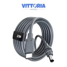 Cabo USB-C para DC Starlink PD 2M Prova d'Água (Compatível com Powerbank) Alimentação Estável MUD