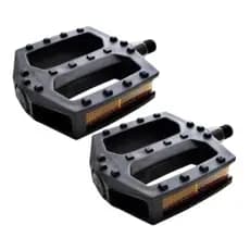 pedal plataforma rosca grossa 9/16 nylon c/ refletor bicicleta bike mtb aro 26 e 29 promoção