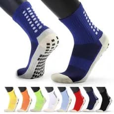 Kit 2 Pares De Meia Antiderrapantes Esportivas Futebol Algodão De Alta Qualidade