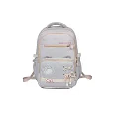 Mochila de gato fofo mochila de estudante de desenho animado mochila moda mochila grande capacidade