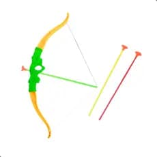 Conjunto de Arco e Flecha com Alvo para Diversão ao Ar Livre