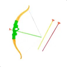 Brinquedo Arco e Flecha Para Criança Plástico Flechas com Ventosa Infantil
